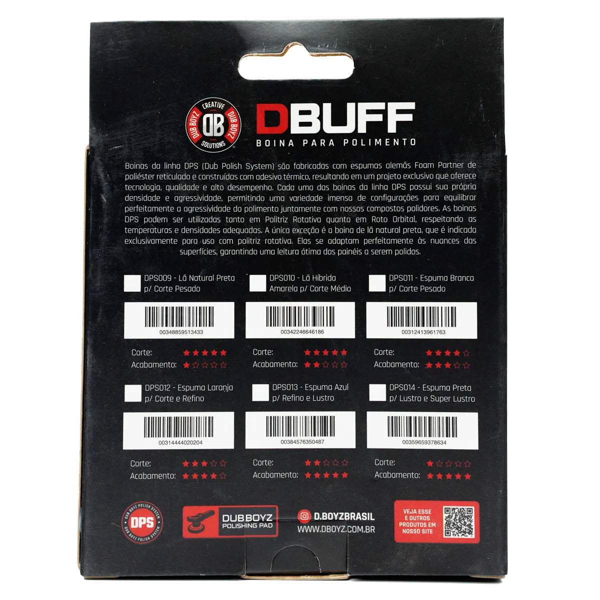 Boina de Lã Natural DUB Boyz D-Buff para Corte Pesado - 3 Polegadas