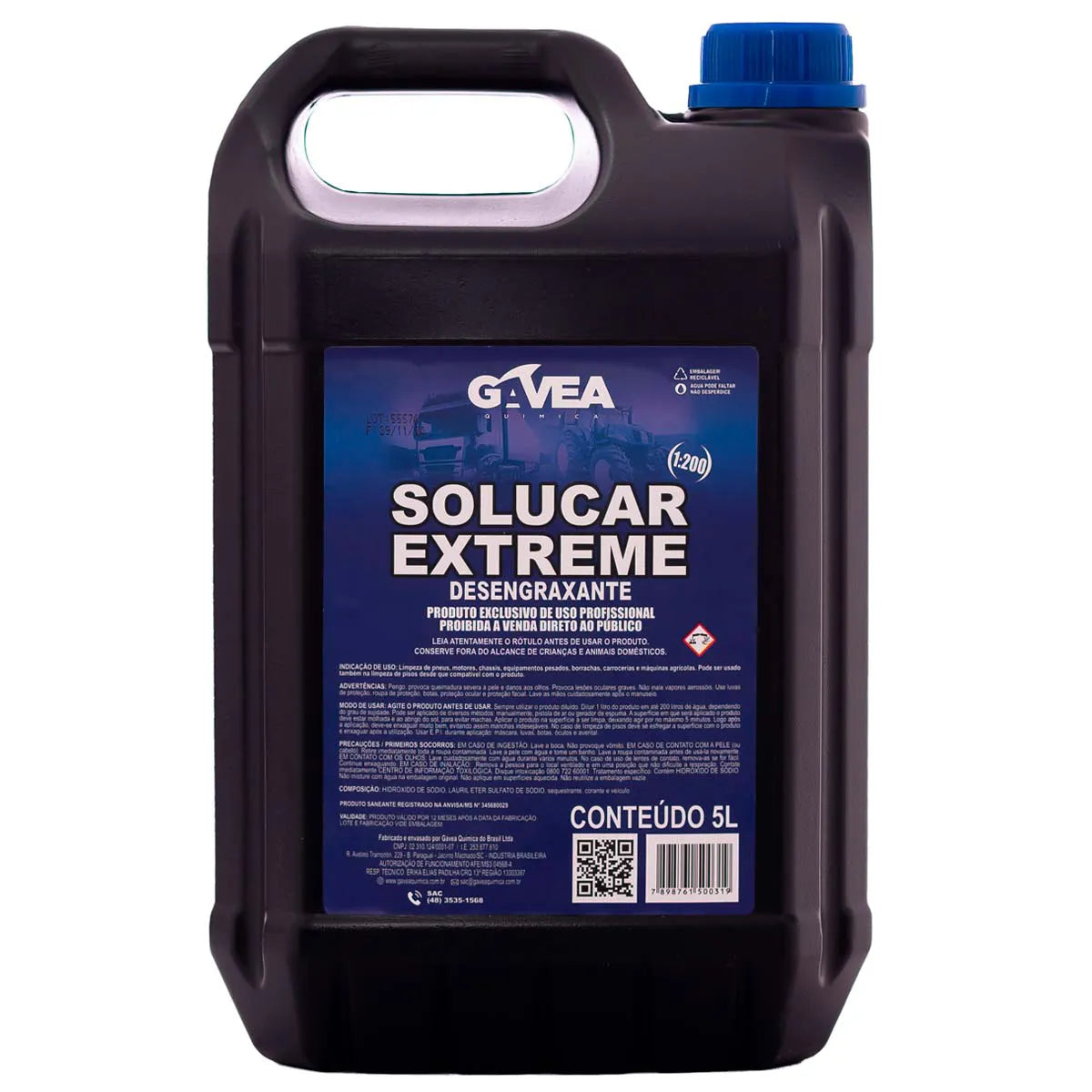 Desengraxante Alcalino GAVEA SOLUCAR EXTREME - 5 Litros