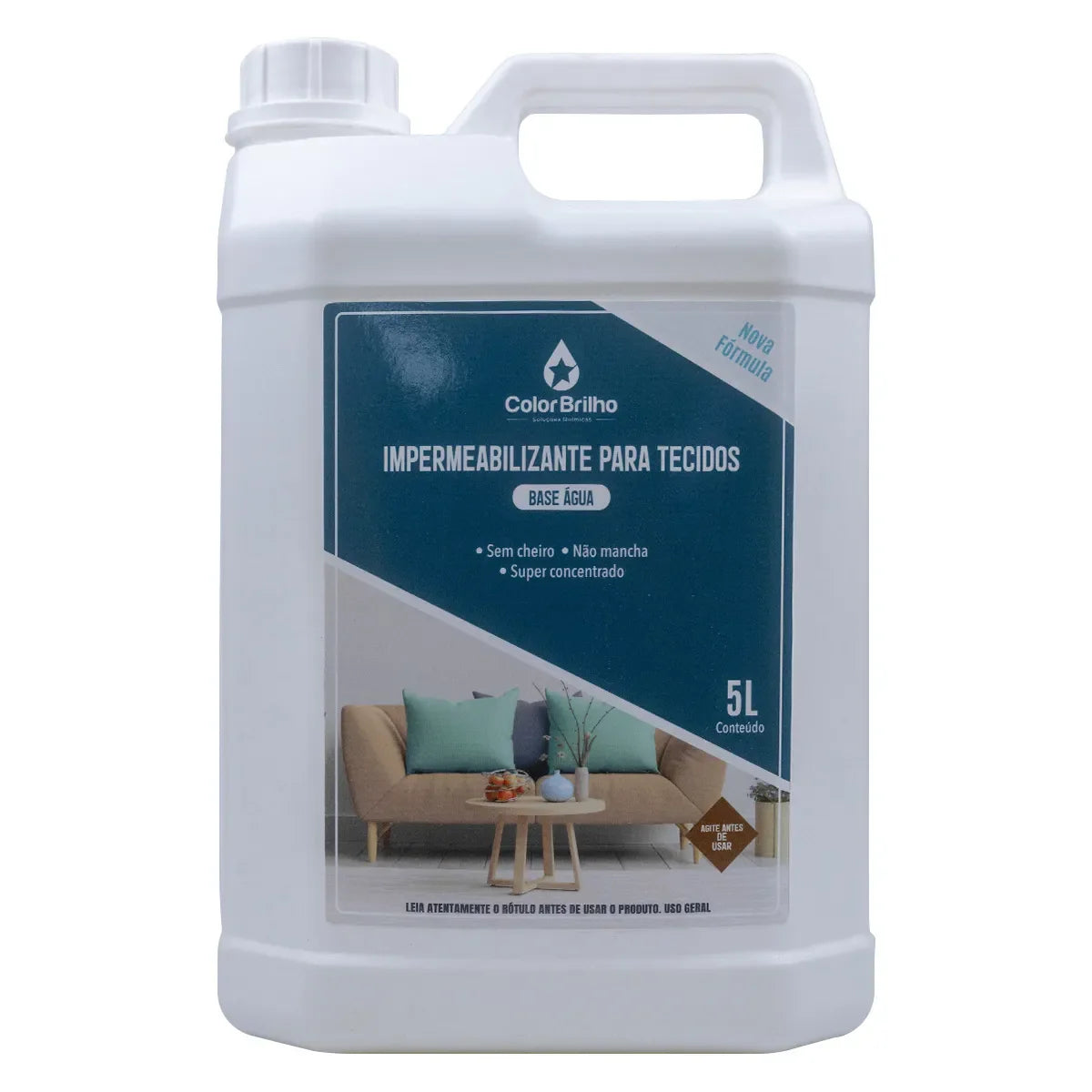 Impermeabilizante para Tecidos Color Brilho a Base D'água - 5 Litros
