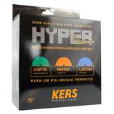 Kit de Boinas Kers Hyper Three American Foam - Corte, Refino e Lustro 5 Polegadas