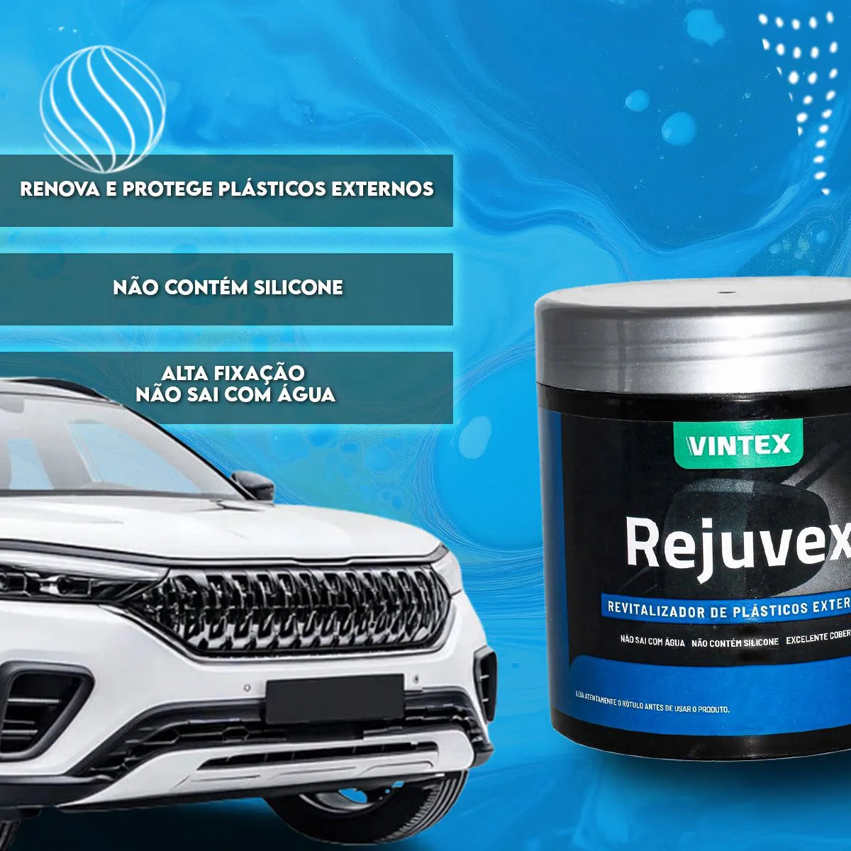 Kit Revitalizador de Plásticos Vonixx +  Aplicador espuma