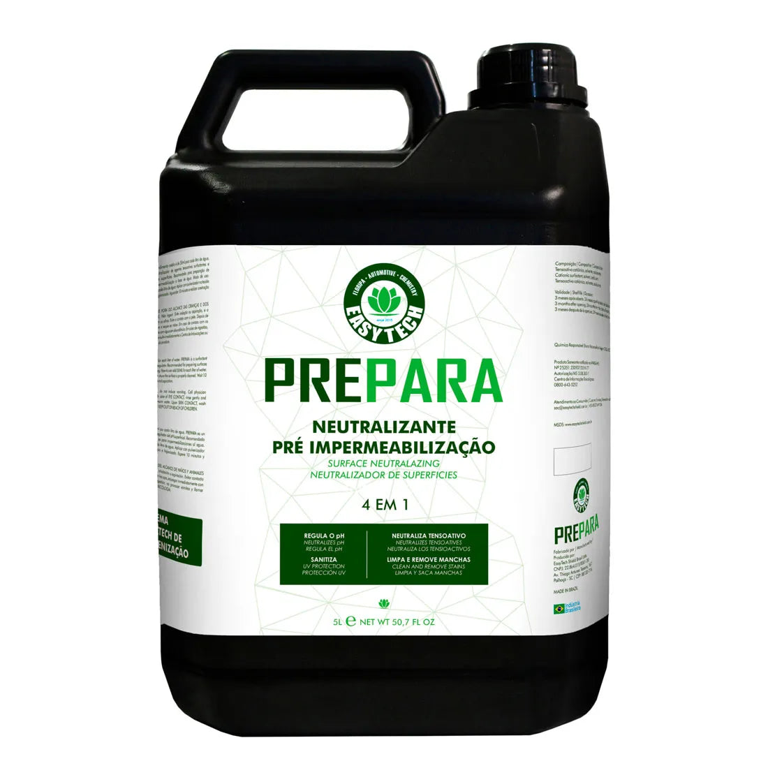 Neutralizante de Superfícies Pré Impermeabilização EasyTech Prepara - 5 Litros
